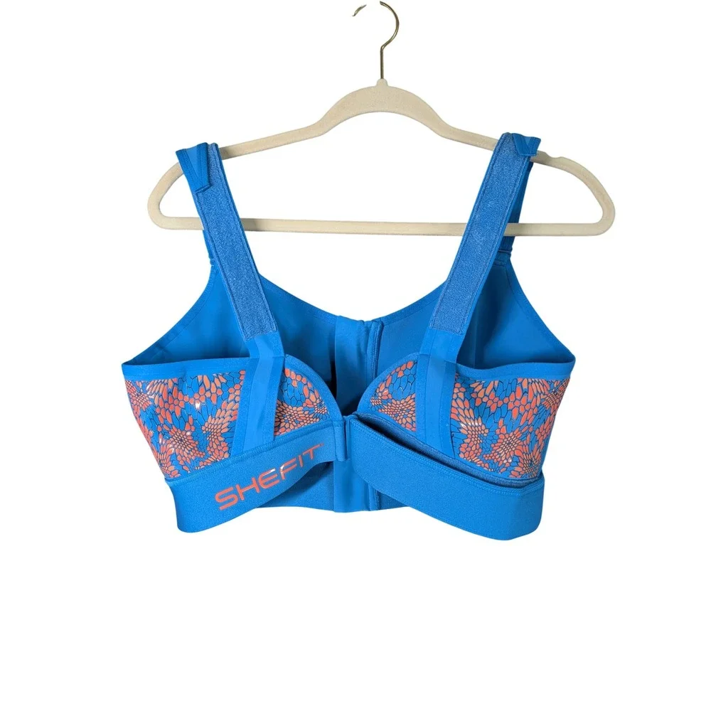 Shefit Flex Sports Bra Size 3Luxe Blue Kryptek Camo High Impact Front Zip